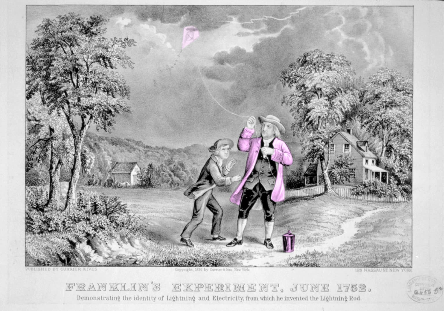 Benjamin Franklin the connection between lightning and electricity