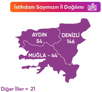 İstihdam Sayımızın İl Dağılımı