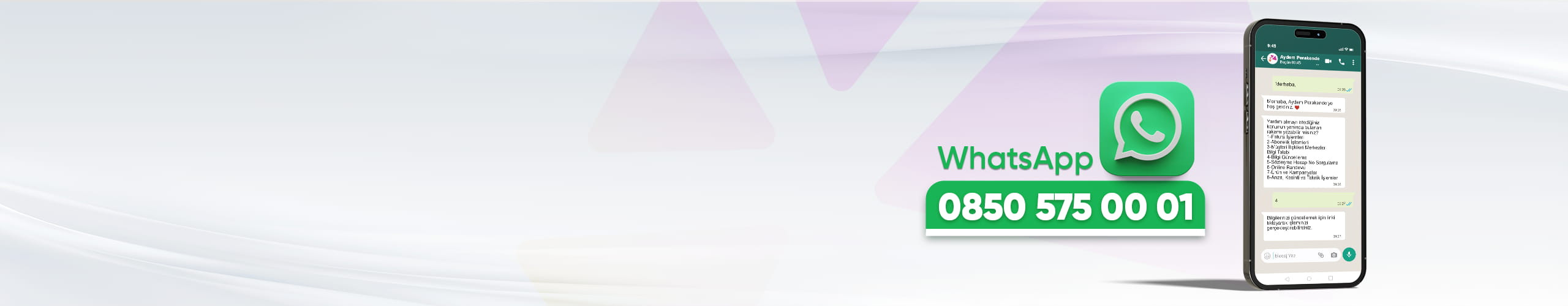 whatsapp iletişim hattı